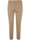 Incotex Tapared Fit Dark Blue Trousers In Brown