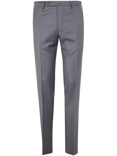 Incotex Wool Classic Trousers In Medium Grey