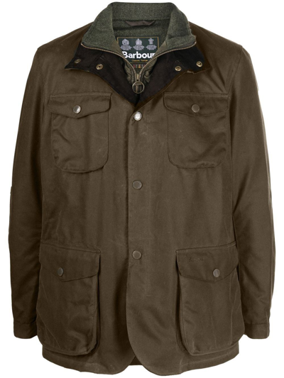 Barbour Ogston Wax Jacket In Green