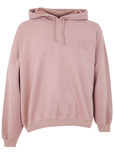 Magliano Logo-embroidered Cotton Hoodie In Pink &amp; Purple