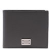 Dolce & Gabbana Leather Flap-over Wallet In Grey