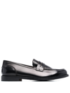 Alberto Fasciani Penny Slip-on Loafers In Black