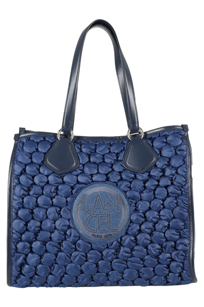 Lancel Summer Bubble-pattern Tote Bag In Blue