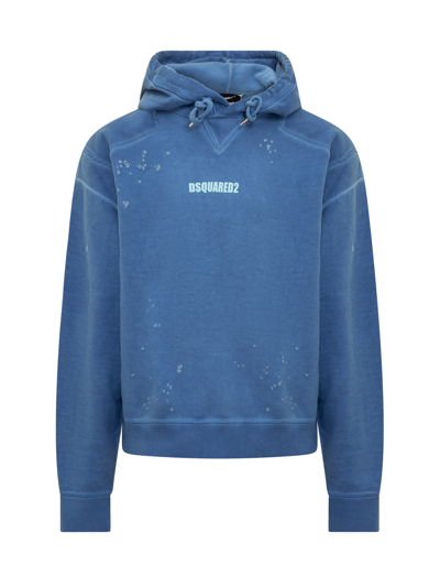 Dsquared2 Cipro Hoodie In Cerulean Blue