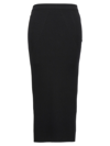 Alexander Mcqueen Alexander Mc Queen Black Ribbed Pencil Skirt In Black