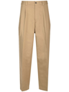 Maison Margiela X Pendleton Checked-yoke Wide-leg Trousers In Beige