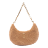 Marc Jacobs The Small Curve Leather Shoulder Bag In Beige