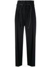 3.1 Phillip Lim Belted High-waisted Trousers In Black