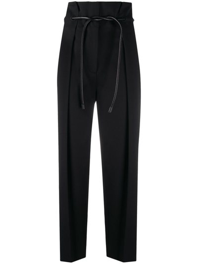3.1 Phillip Lim / フィリップ リム Belted High-waisted Trousers In Black