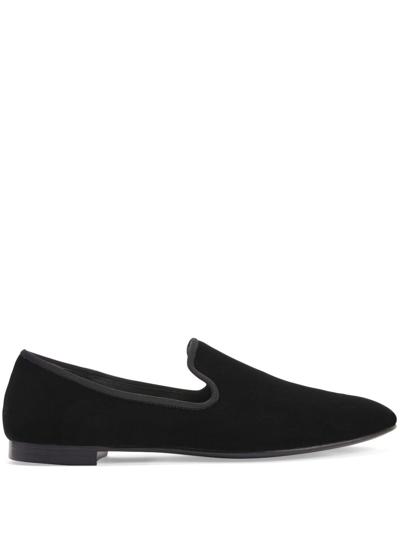 Giuseppe Zanotti Seymour Velvet Loafers In Black