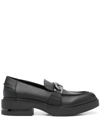 LIU •JO GABRIELLE 23 CHAIN-LINK LOAFERS