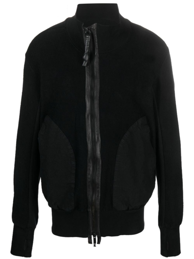 Isaac Sellam Experience High-neck Organic-cotton Jacket In Schwarz