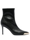 Versace Jeans Couture Women's Pointed Cap Toe Stiletto Ankle Boots In Black