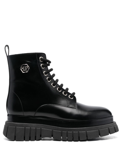 Philipp Plein Hexagon Stiefel 55mm In Black