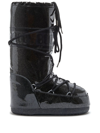Moon Boot Icon Glance Satin Snow Boots In Black
