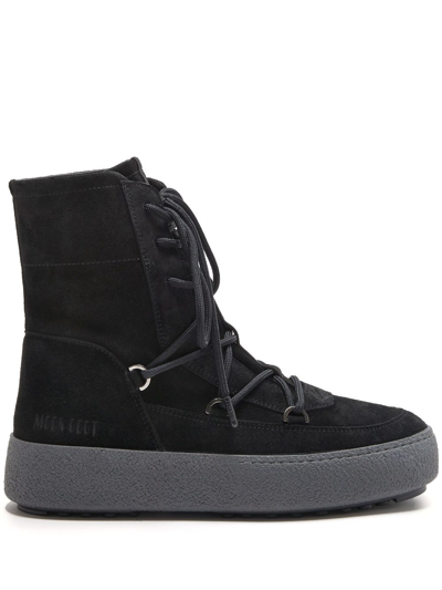 Moon Boot Mtrack Suede Boots In Black
