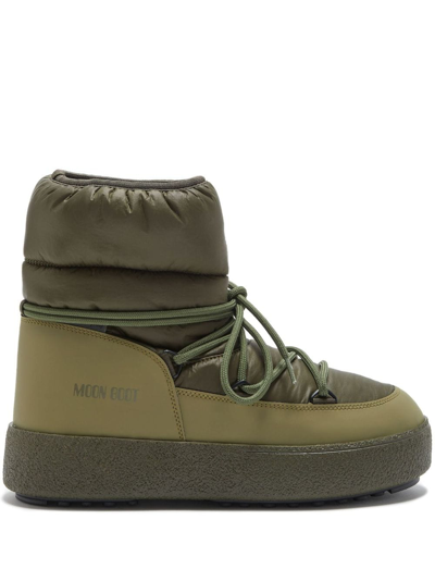 Moon Boot Mtrack Low Padded Boots In Green