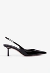 LE SILLA BELLA 60 PATENT LEATHER SLINGBACK PUMPS