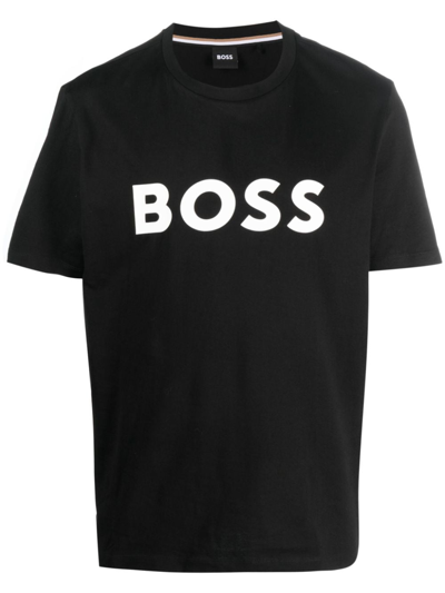 HUGO BOSS LOGO-PRINT COTTON T-SHIRT