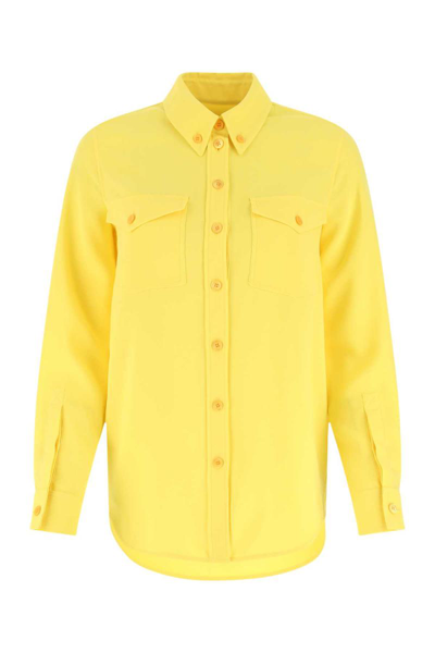 Burberry Shirts In Yellow