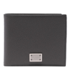 Dolce & Gabbana Leather Flap-over Wallet In Grey