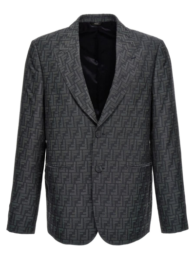 Fendi ' Shadow' Blazer In Blue