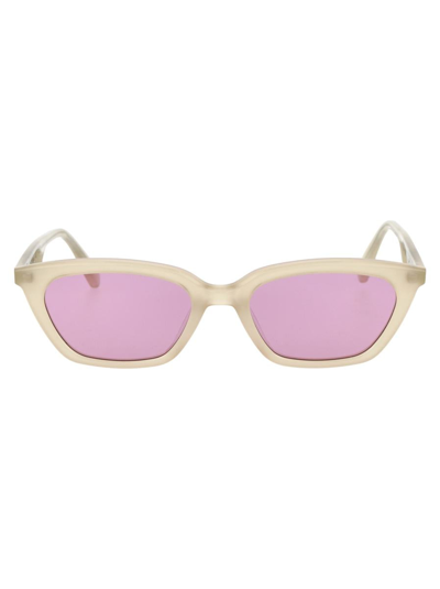 Gentle Monster Sunglasses In Ic1 Ivory Clear Black
