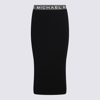 Michael Michael Kors Slim-fit Midi Skirt With Comfortable Waistband In Black