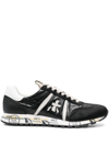 Premiata Sneaker Awarded Woman Model Layla In Suede And Black Technical Fabric In Black