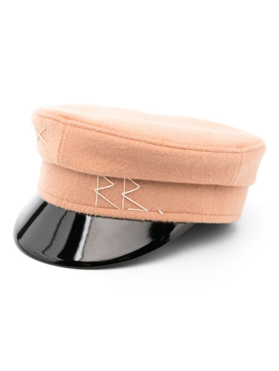 Ruslan Baginskiy Baker Boy Wool Cap In Beige