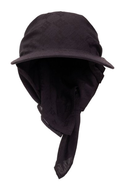 Misbhv X Jordan Barrett Monogram Scarf Hat In Brown