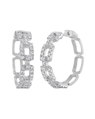 Sabrina Designs 14k 0.62 Ct. Tw. Diamond Hoops In White
