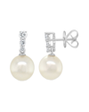 Sabrina Designs 14k 0.21 Ct. Tw. Diamond Pearl Earrings