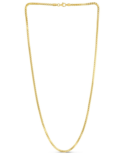 Italian Silver Round Box Chain Necklace