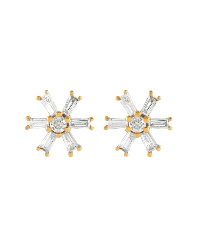 Diamond Select Cuts 14k Two-tone 0.25 Ct. Tw. Diamond Earrings