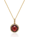 Diana M. Fine Jewelry 14k 4.20 Ct. Tw. Diamond & Garnet Pendant Necklace