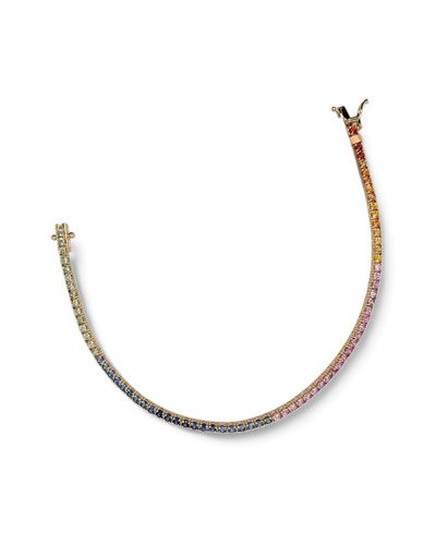 Diana M. Fine Jewelry 14k 3.58 Ct. Tw. Diamond & Sapphires Tennis Bracelet
