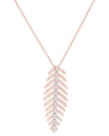 DIANA M. DIANA M. FINE JEWELRY 14K ROSE GOLD 0.26 CT. TW. DIAMOND FISH SPINE PENDANT NECKLACE