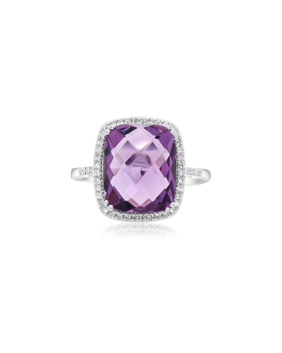 Diana M. Fine Jewelry 14k 4.03 Ct. Tw. Diamond & Amethyst Ring