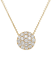 DIANA M. DIANA M. FINE JEWELRY 14K 0.43 CT. TW. DIAMOND CIRCLE PENDANT NECKLACE