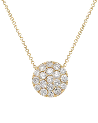 Diana M. Fine Jewelry 14k 0.43 Ct. Tw. Diamond Circle Pendant Necklace