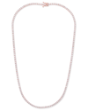 Diana M. Fine Jewelry 14k Rose Gold 8.00 Ct. Tw. Diamond Tennis Necklace