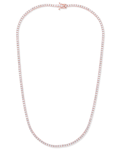 Diana M. Fine Jewelry 14k Rose Gold 8.00 Ct. Tw. Diamond Tennis Necklace