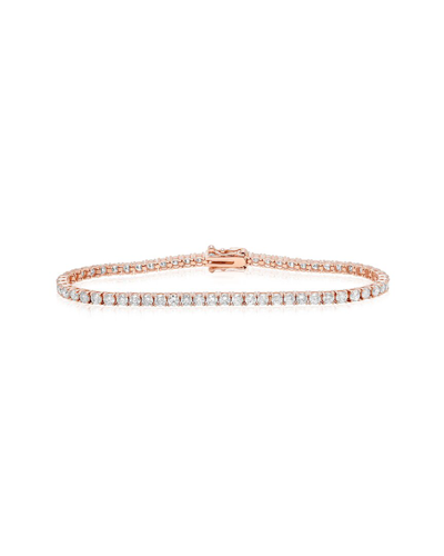 Diana M. Fine Jewelry 14k Rose Gold 4.50 Ct. Tw. Diamond Tennis Bracelet