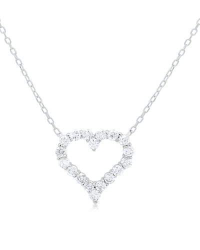 Diana M. Fine Jewelry 14k 0.45 Ct. Tw. Diamond Heart Pendant Necklace