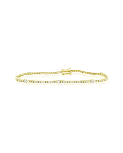 Diana M. Fine Jewelry 14k 2.20 Ct. Tw. Diamond Tennis Bracelet In Yellow
