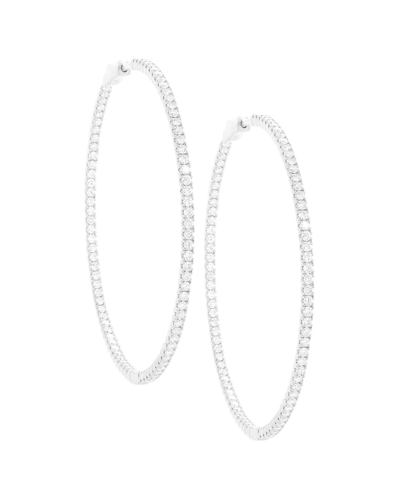 Diana M. Fine Jewelry 18k 3.00 Ct. Tw. Diamond Hoops