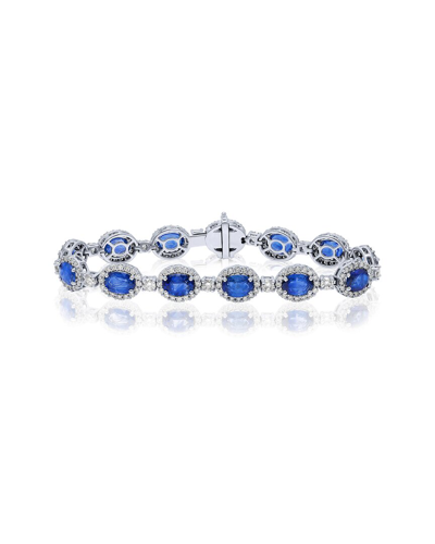 Diana M. Fine Jewelry 18k 14.76 Ct. Tw. Diamond & Sapphire Bracelet