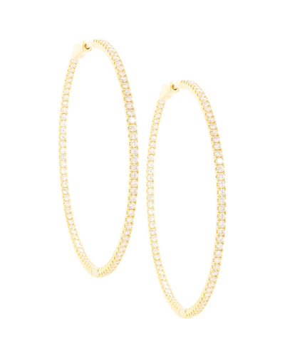 Diana M. Fine Jewelry 18k 3.00 Ct. Tw. Diamond Hoops