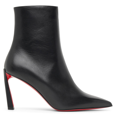 Christian Louboutin Condora Calfskin Red Sole Booties In Black